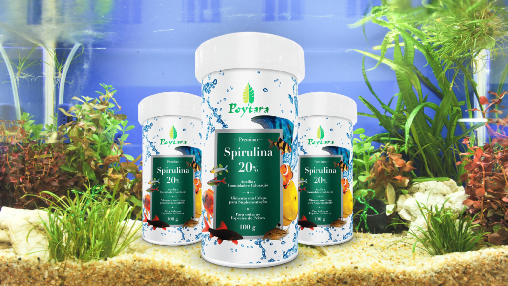 Ração Poytara 20% Spirulina Peixes Tropicais