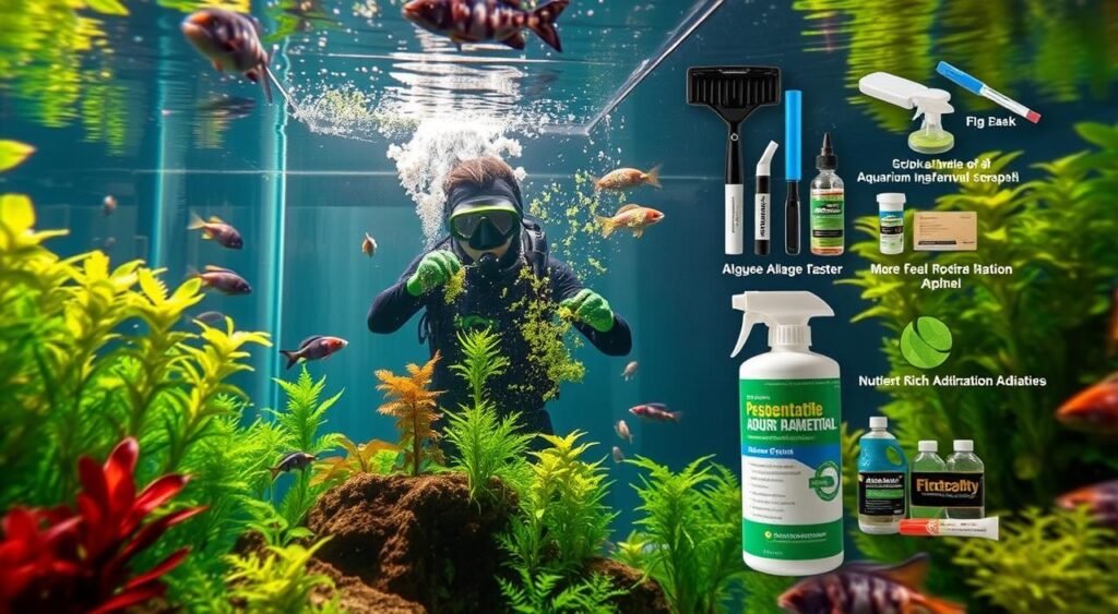 Tratamento Rápido para Algas no Aquário