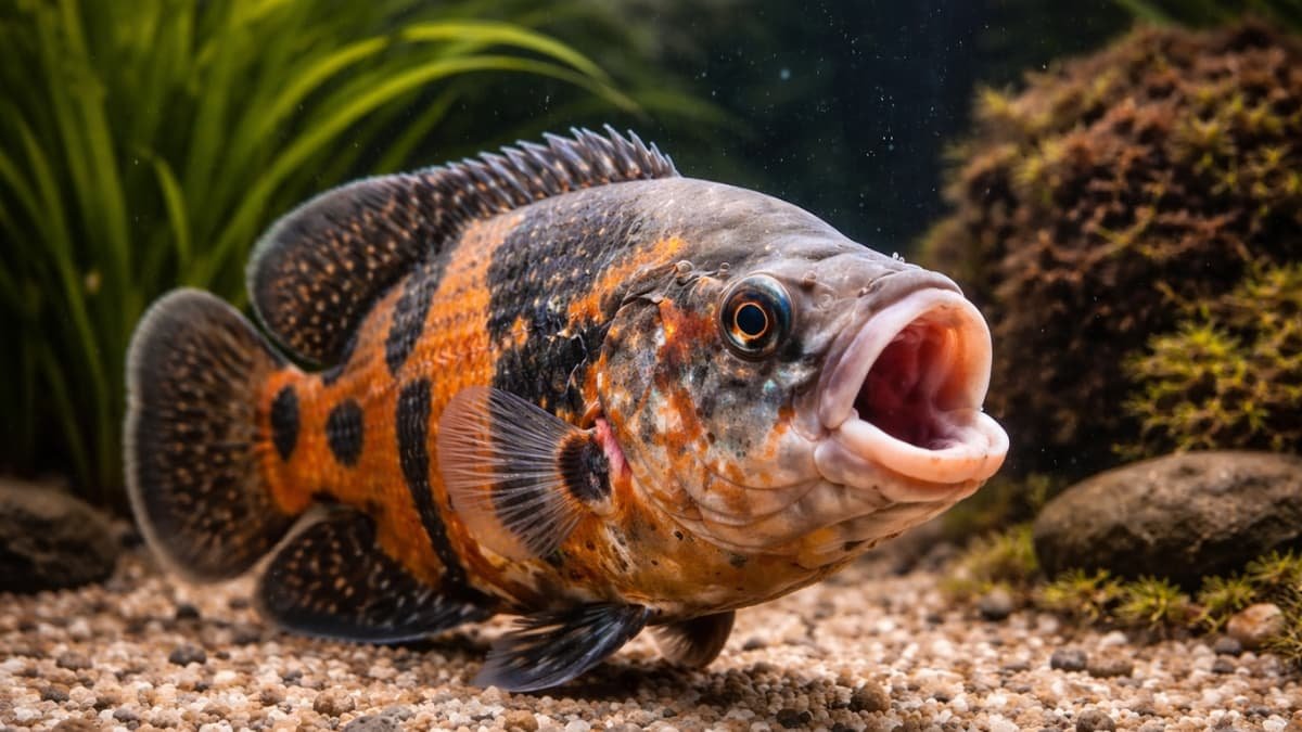 Peixe Abrindo e Fechando a Boca Rápido