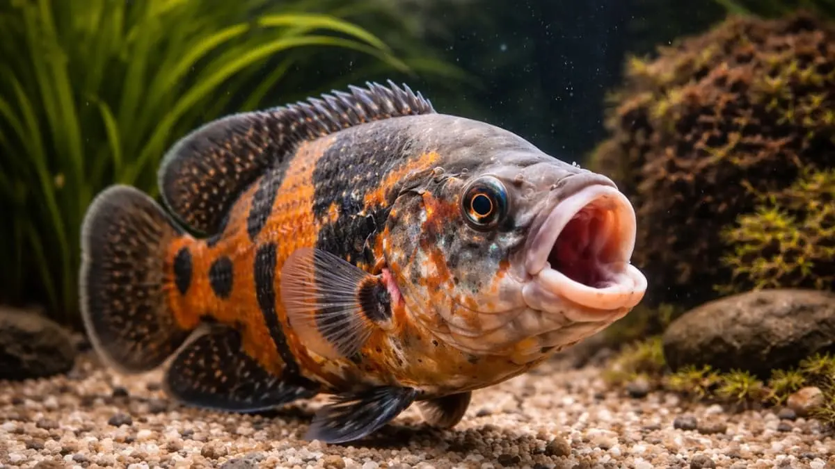 Peixe Abrindo e Fechando a Boca Rapido