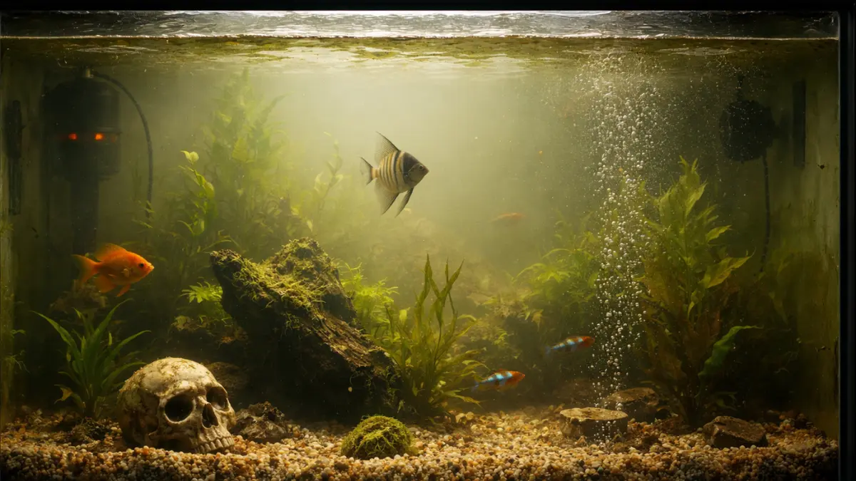 Aquário com Cheiro Ruim