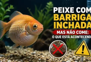 Peixe com barriga inchada mas não come