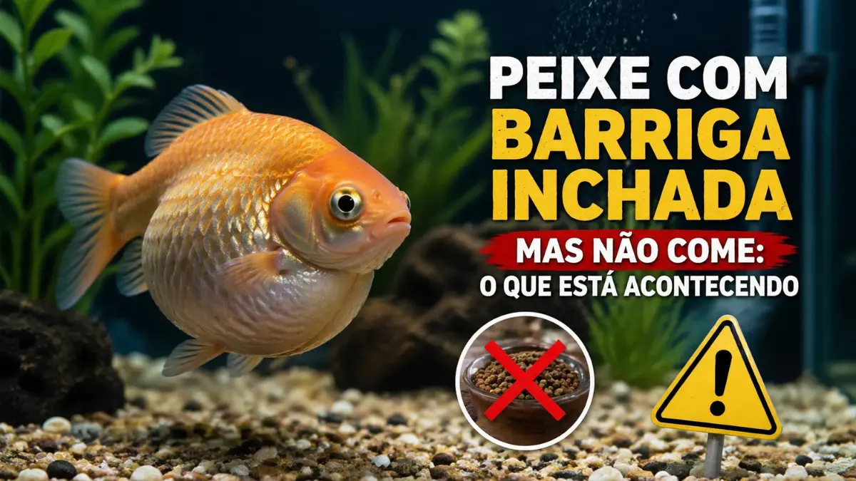 Peixe com barriga inchada mas não come