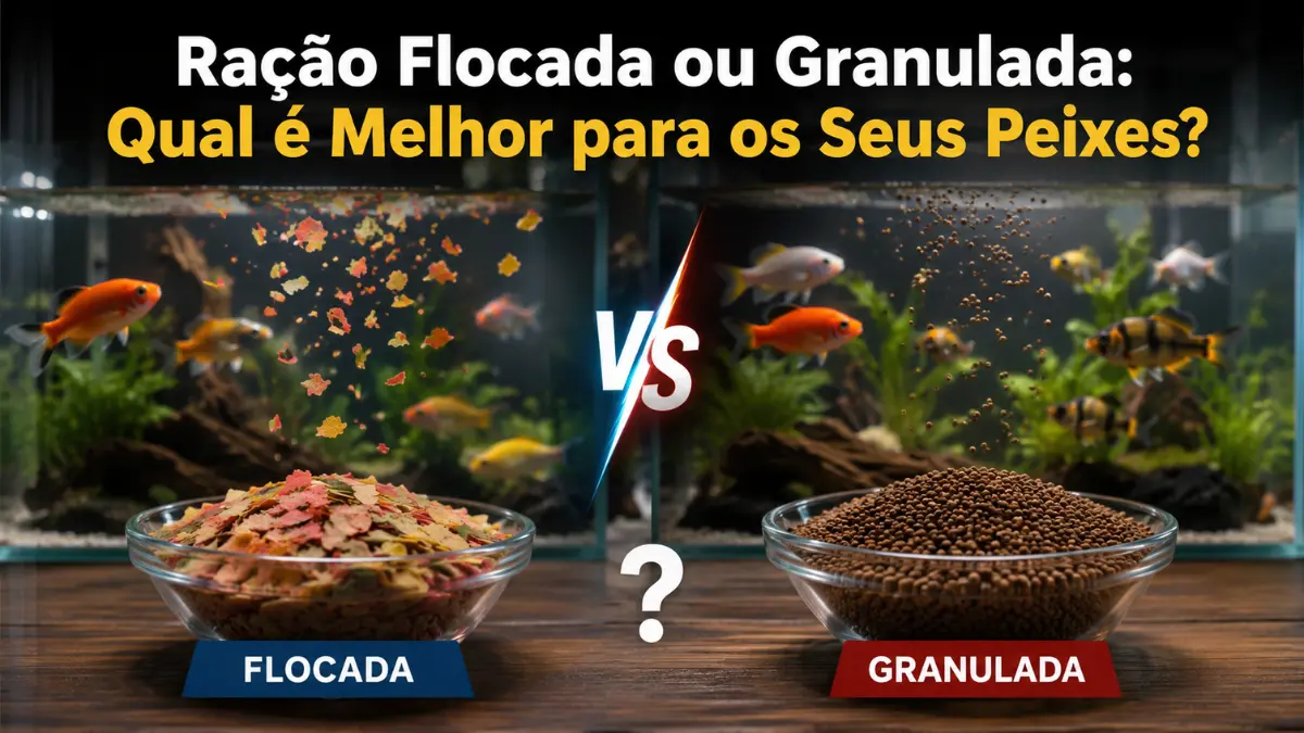 Ração Flocada ou Granulada Qual é Melhor para os Seus Peixes