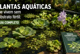 Plantas aquáticas que vivem sem substrato fértil